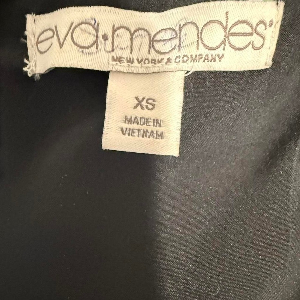 Eva Mendes NY&Co Black White Lace Trumpet Mermaid Midi Dress Drop Waist XS - Picture 8 of 8